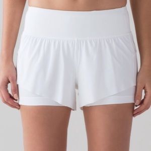 White Lululemon Shorts